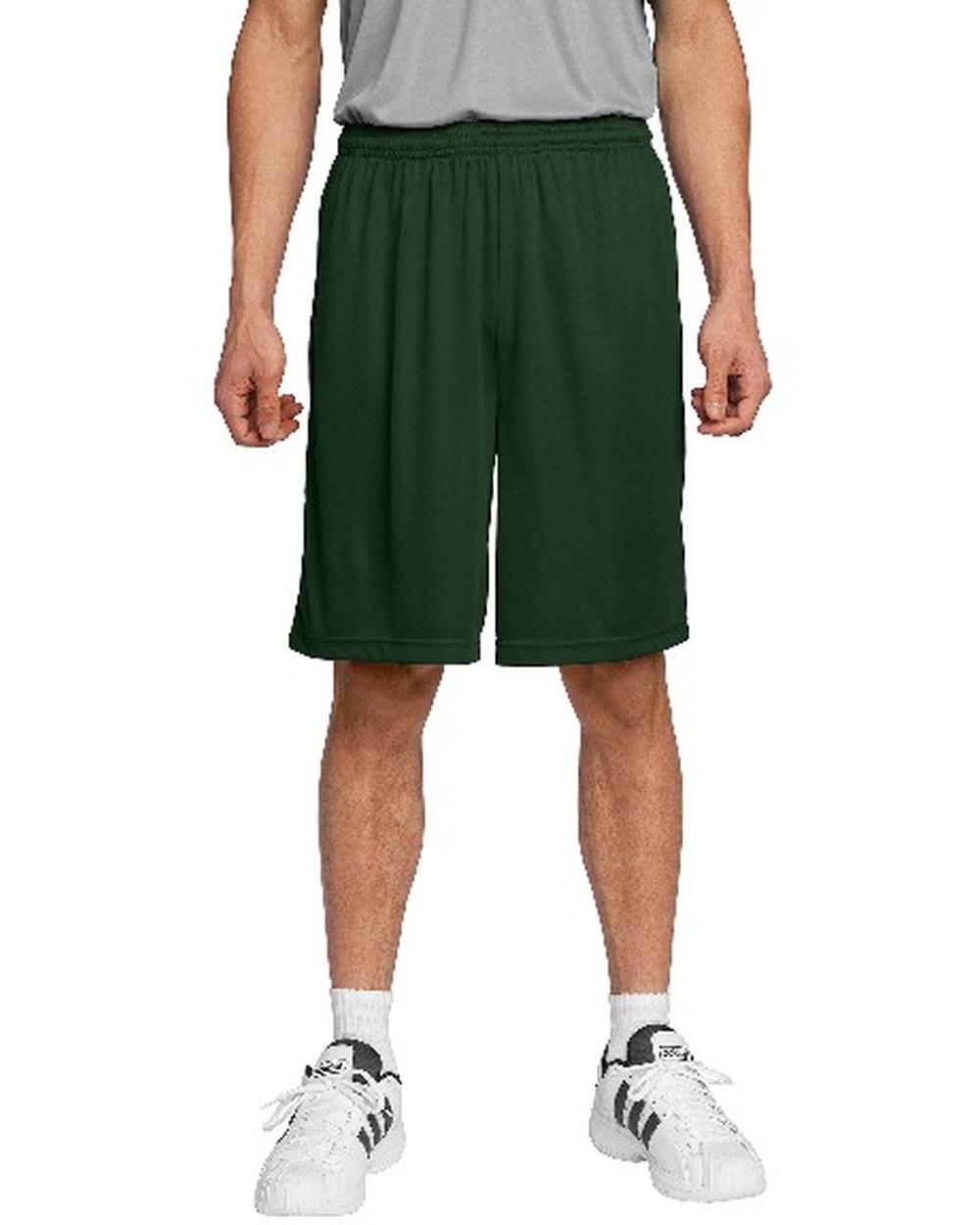 Sport-TEK 9" PosiCharge Competitor Short, color: Forest Green