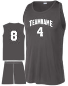 Sport-TEK PosiCharge Competitor Custom Basketball Uniform, color: Iron Grey