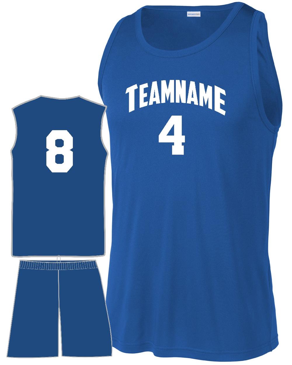 Sport-TEK Men's PosiCharge Competitor Custom Basketball Uniform, color: True Royal