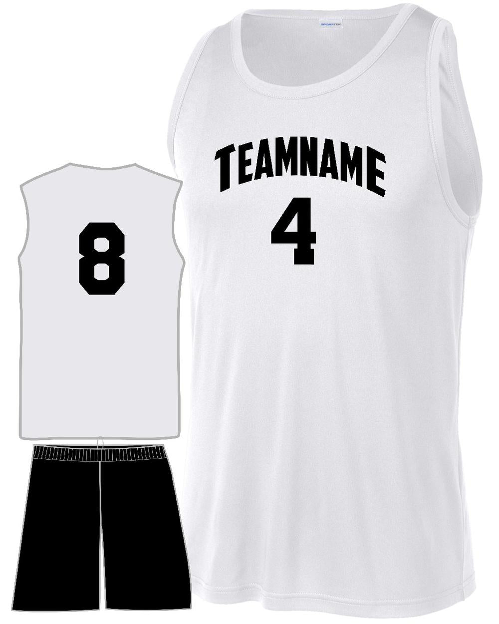 Sport-TEK PosiCharge Competitor Custom Basketball Uniform, color: White