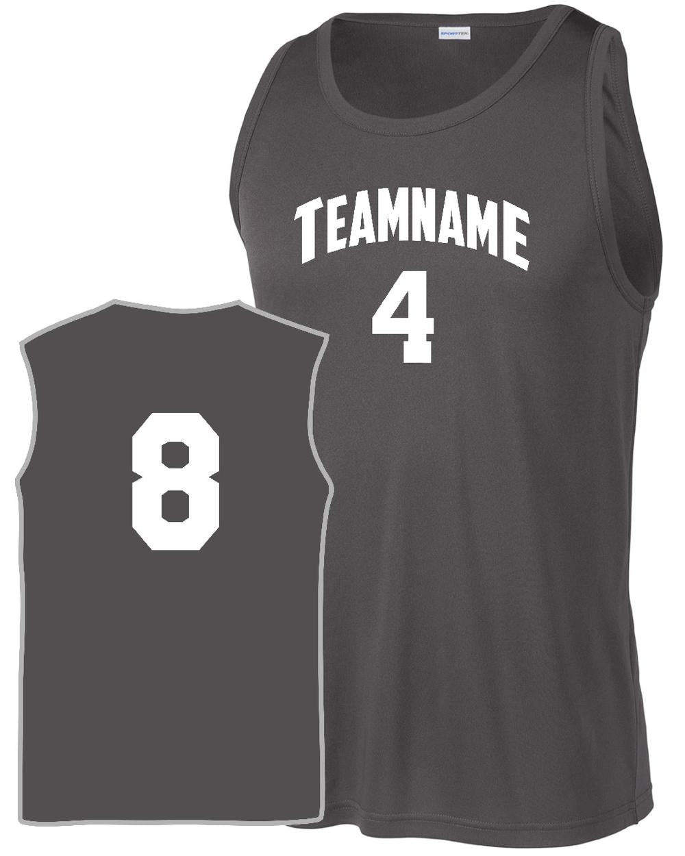 Sport-TEK PosiCharge Competitor Custom Basketball Jersey, color: Iron Grey