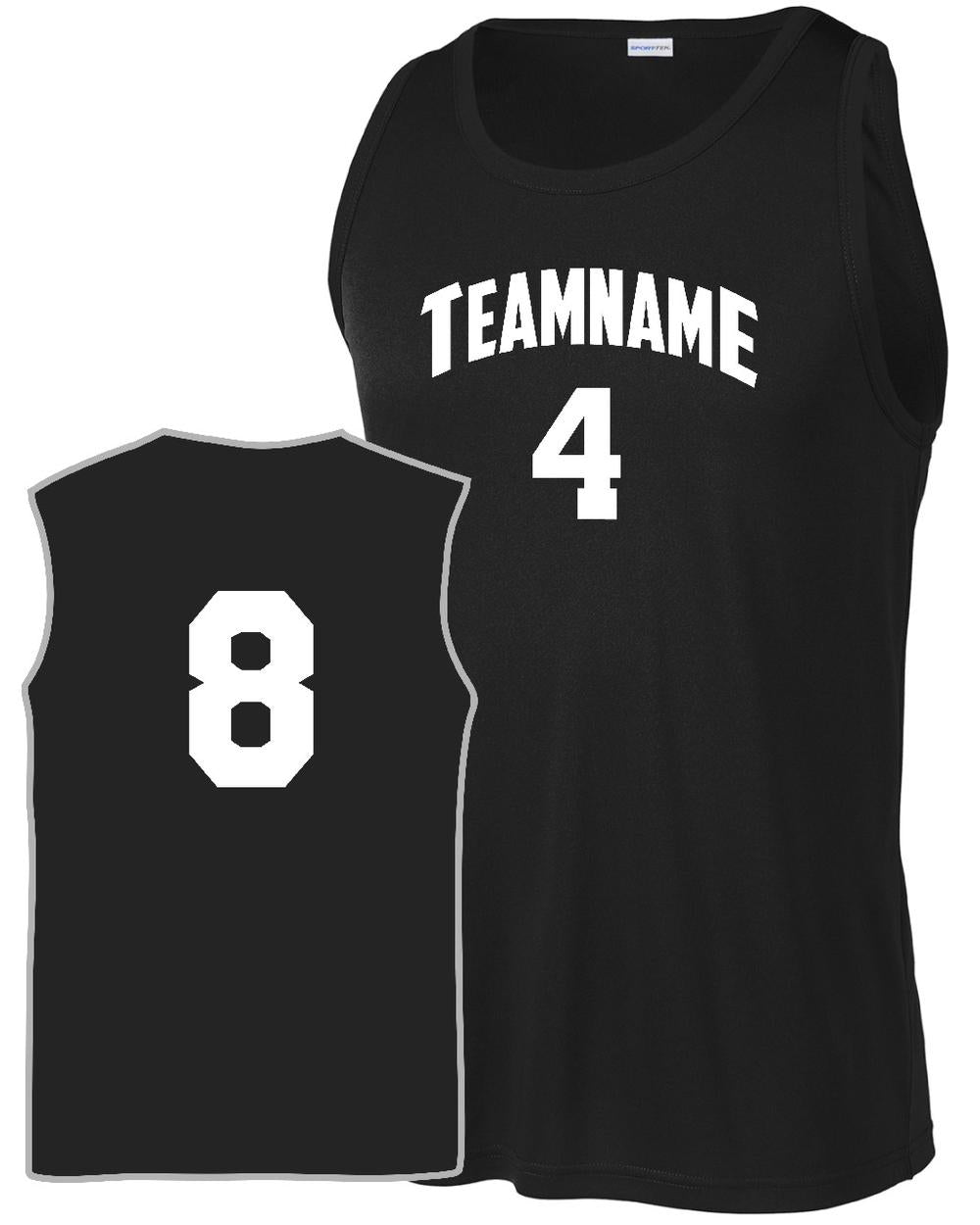 Sport-TEK Men's PosiCharge Competitor Custom Basketball Jersey, color: Black