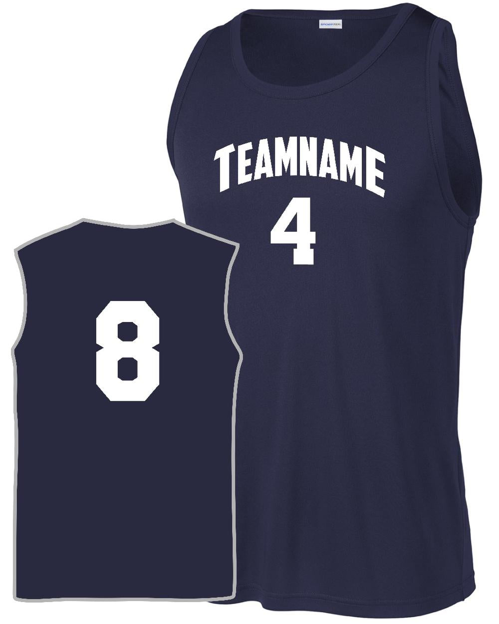 Sport-TEK Men's PosiCharge Competitor Custom Basketball Jersey, color: True Navy