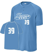 Sport-TEK Competitor 2-Button Custom Baseball Jersey, color: Carolina Blue