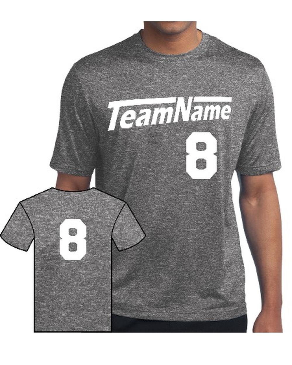 Sport-TEK Men's Heather Contender Custom Sports T-Shirt, color: Vintage Heather