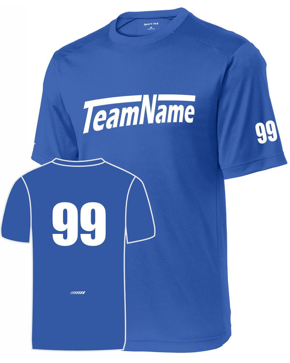 Sport-TEK PosiCharge Elevate Custom Sports T-Shirt, color: True Royal