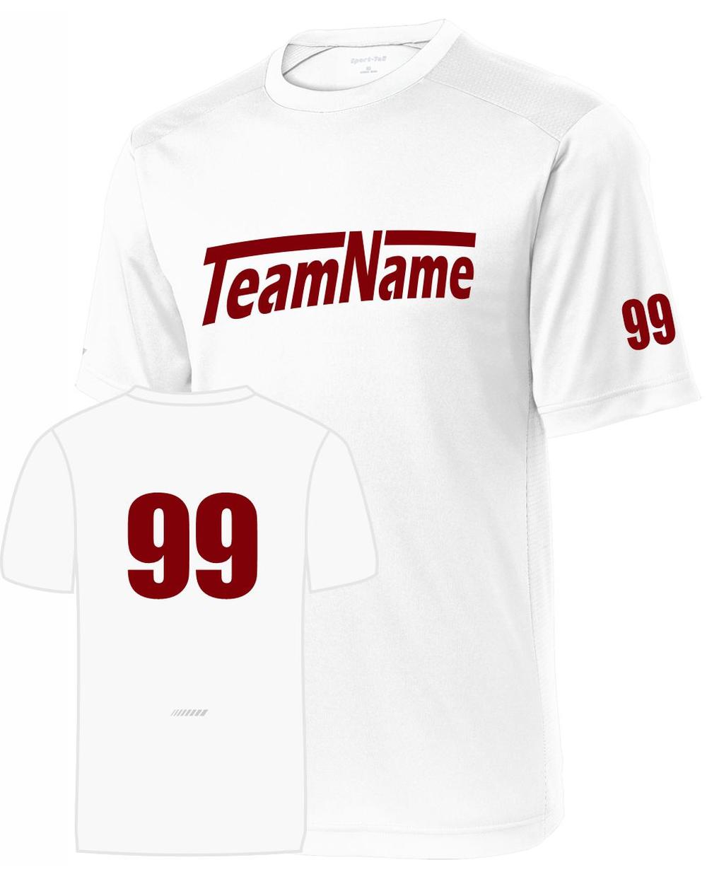 Sport-TEK Men's PosiCharge Elevate Custom Sports T-Shirt, color: White