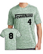 Sport-TEK Electric Heather Custom T-Shirt, color: Forest Green Electric