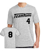 Sport-TEK Electric Heather Custom T-Shirt, color: Silver Electric