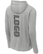Sport-TEK PosiCharge Tri-Blend L/S Custom Hoodie, color: Light Grey Heather
