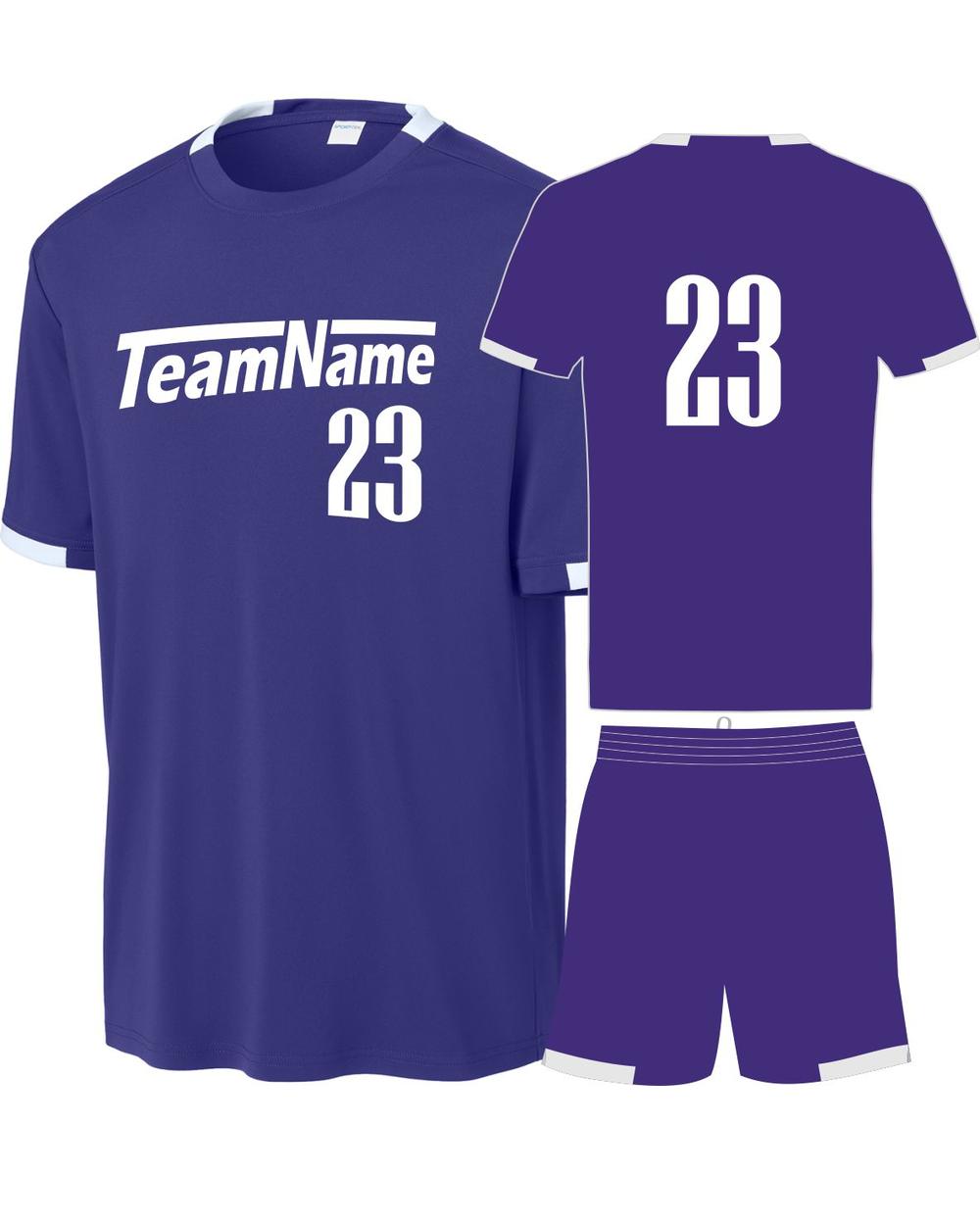 Sport-TEK Club Custom Cross-Training Uniform, color: Purple/White