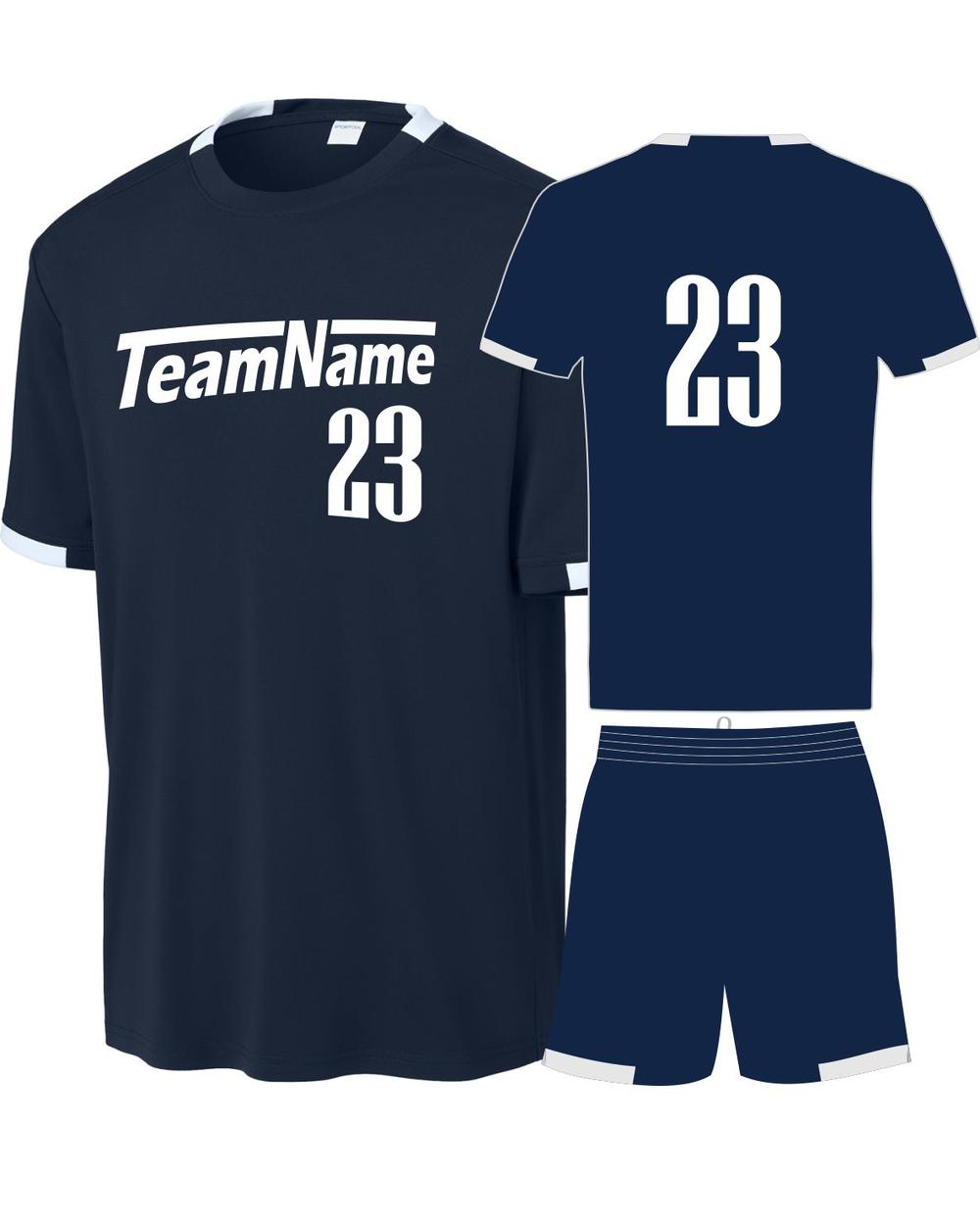 Sport-TEK Club Custom Cross-Training Uniform, color: True Navy/White
