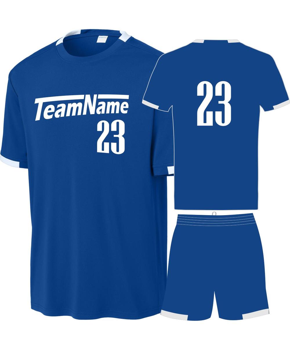 Sport-TEK Club Custom Cross-Training Uniform, color: True Royal/White