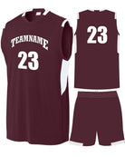 Sport-TEK Club Custom Cross-Training Uniform, color: Maroon/White