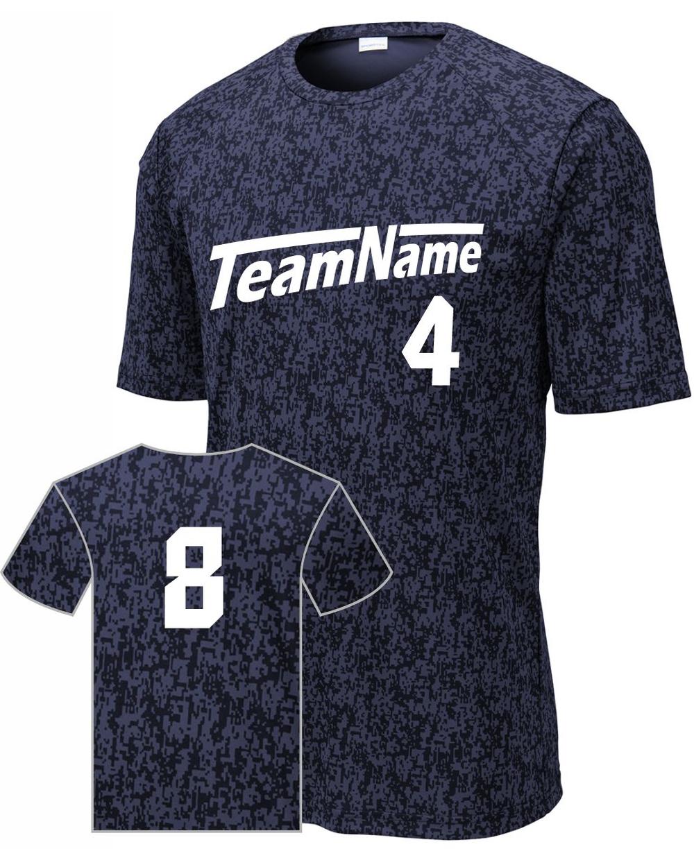 Sport-TEK Men's Digi Camo S/S Custom Sport T-Shirt, color: Olive Green Camo