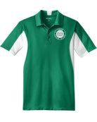 Sport-TEK Side Blocked Performance Custom Coaches Shirt, color: Kelly Green/White