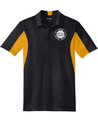 Sport-TEK Side Blocked Performance Custom Coaches Shirt, color: Black/Gold