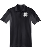 Sport-TEK Side Blocked Performance Custom Coaches Shirt, color: Black/Iron Grey