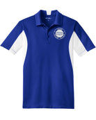 Sport-TEK Side Blocked Performance Custom Coaches Shirt, color: True Royal/White