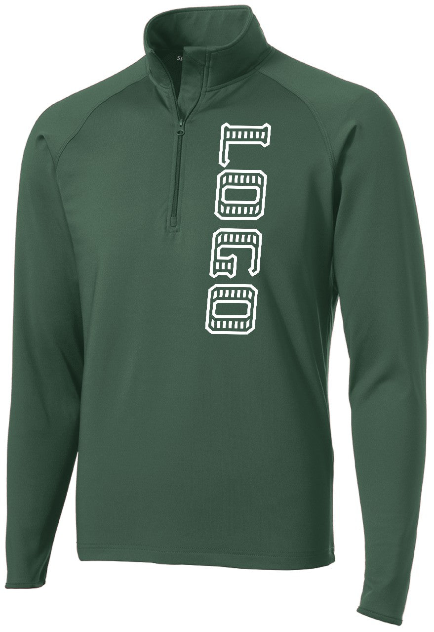 ST850WD Men's Wick Stretch 1/2-Zip Custom Pullover, color: Forest Green
