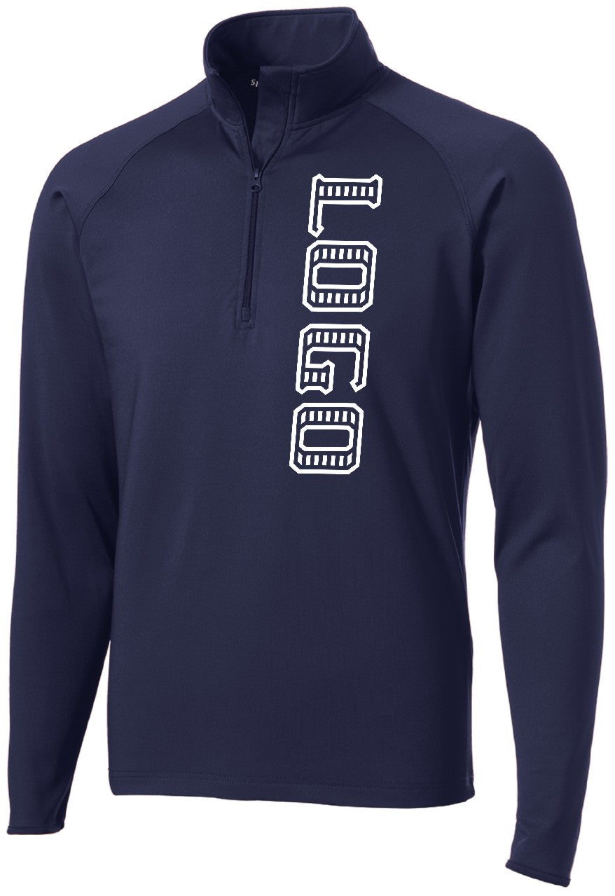 ST850WD Men's Wick Stretch 1/2-Zip Custom Pullover, color: True Navy