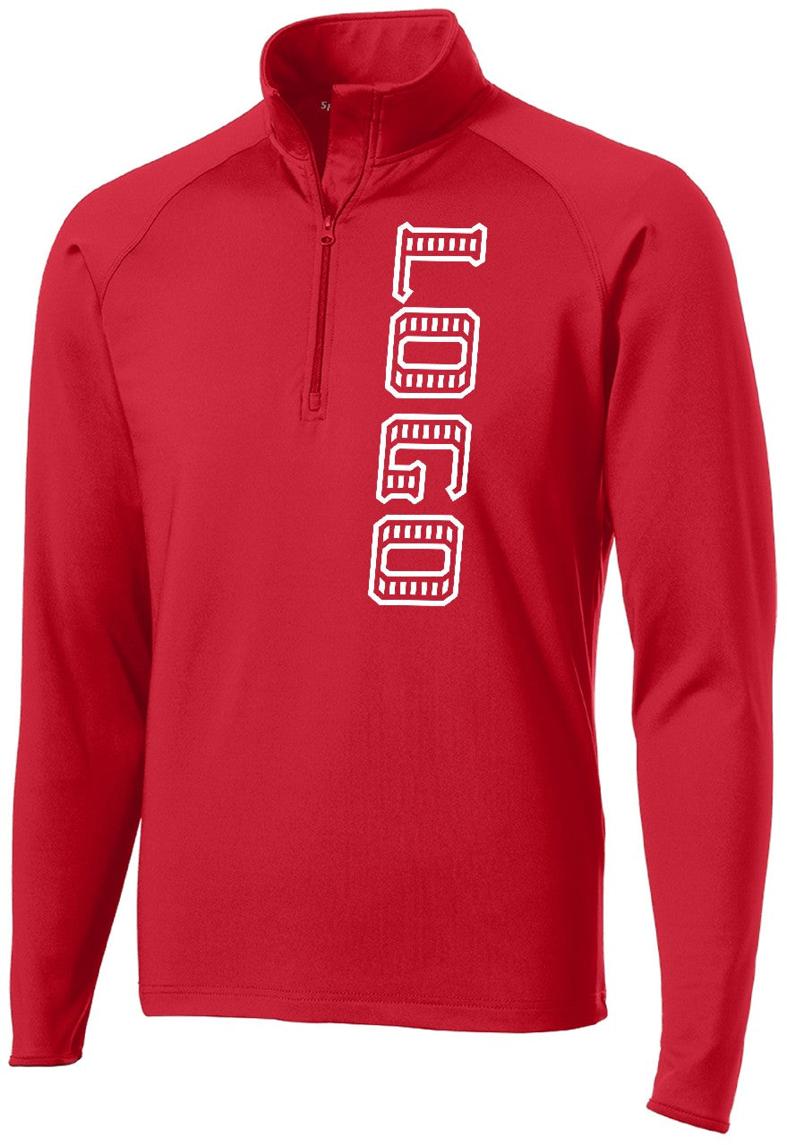 ST850WD Men's Wick Stretch 1/2-Zip Custom Pullover, color: True Red