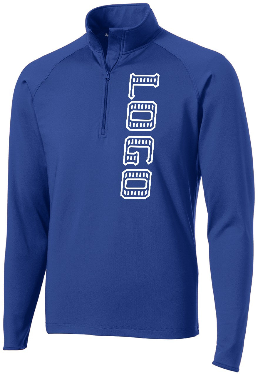 ST850WD Men's Wick Stretch 1/2-Zip Custom Pullover, color: True Royal
