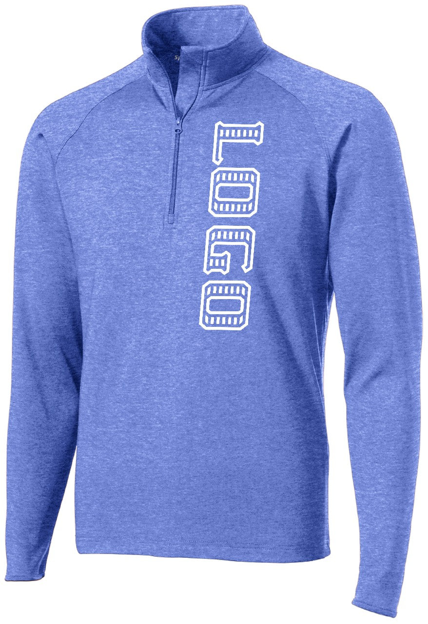ST850WD Men's Wick Stretch 1/2-Zip Custom Pullover, color: True Royal Heather