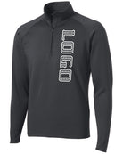 Sport-TEK Wick Stretch 1/2-Zip Custom Pullover, color: Charcoal Grey