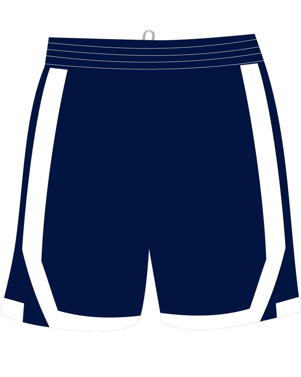 Sport-TEK Men's Rival Basketball Short, color: True Navy/White
