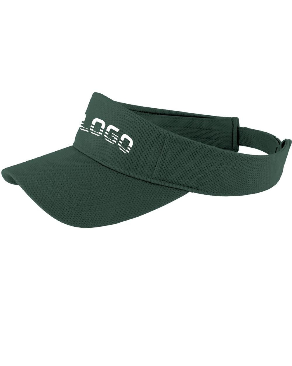 Sport-TEK PosiCharge RacerMesh Custom Visor, color: Dark Forest Green