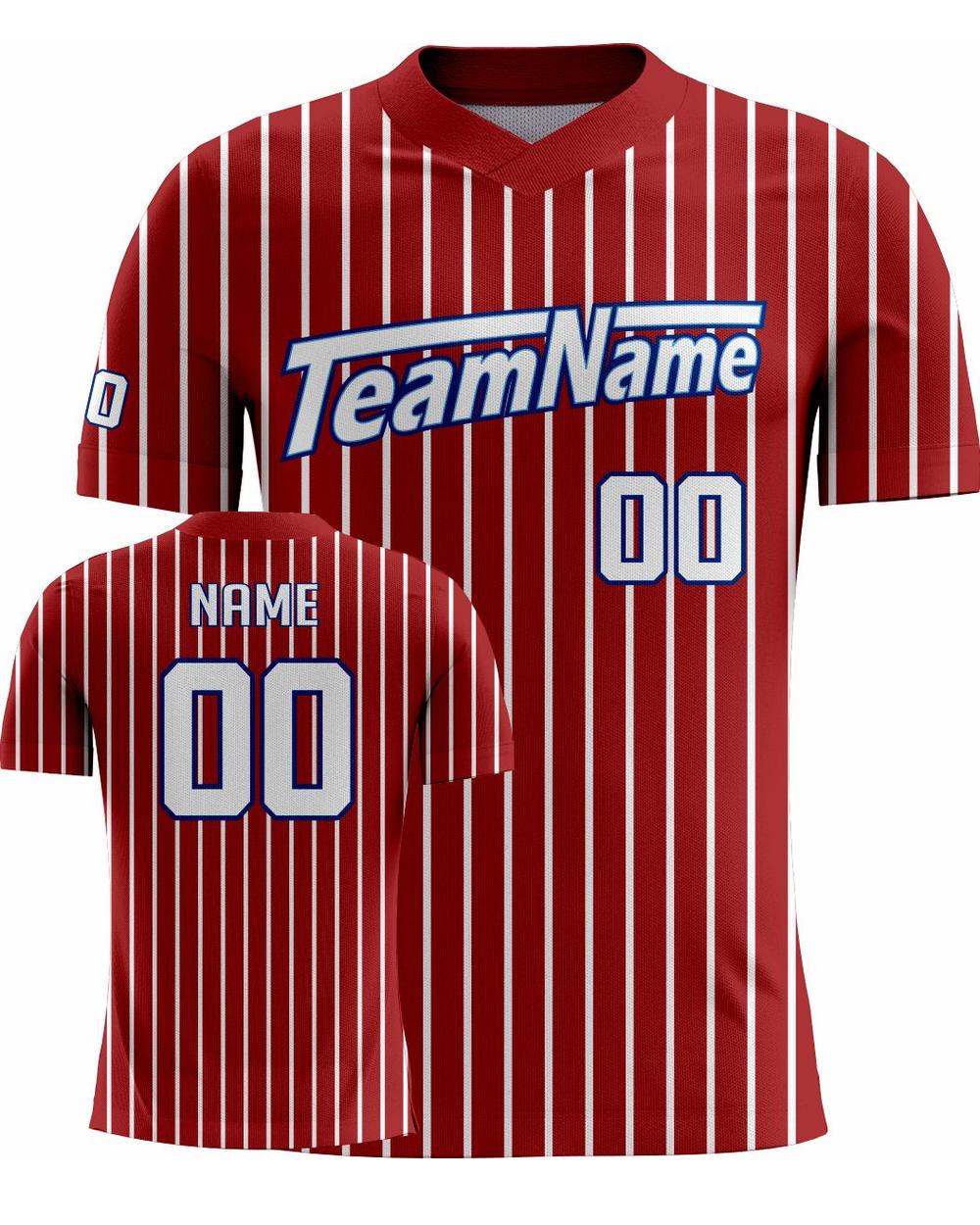 SportUniform Youth V-Neck Lunge Sublimated Baseball Jersey, color: Red