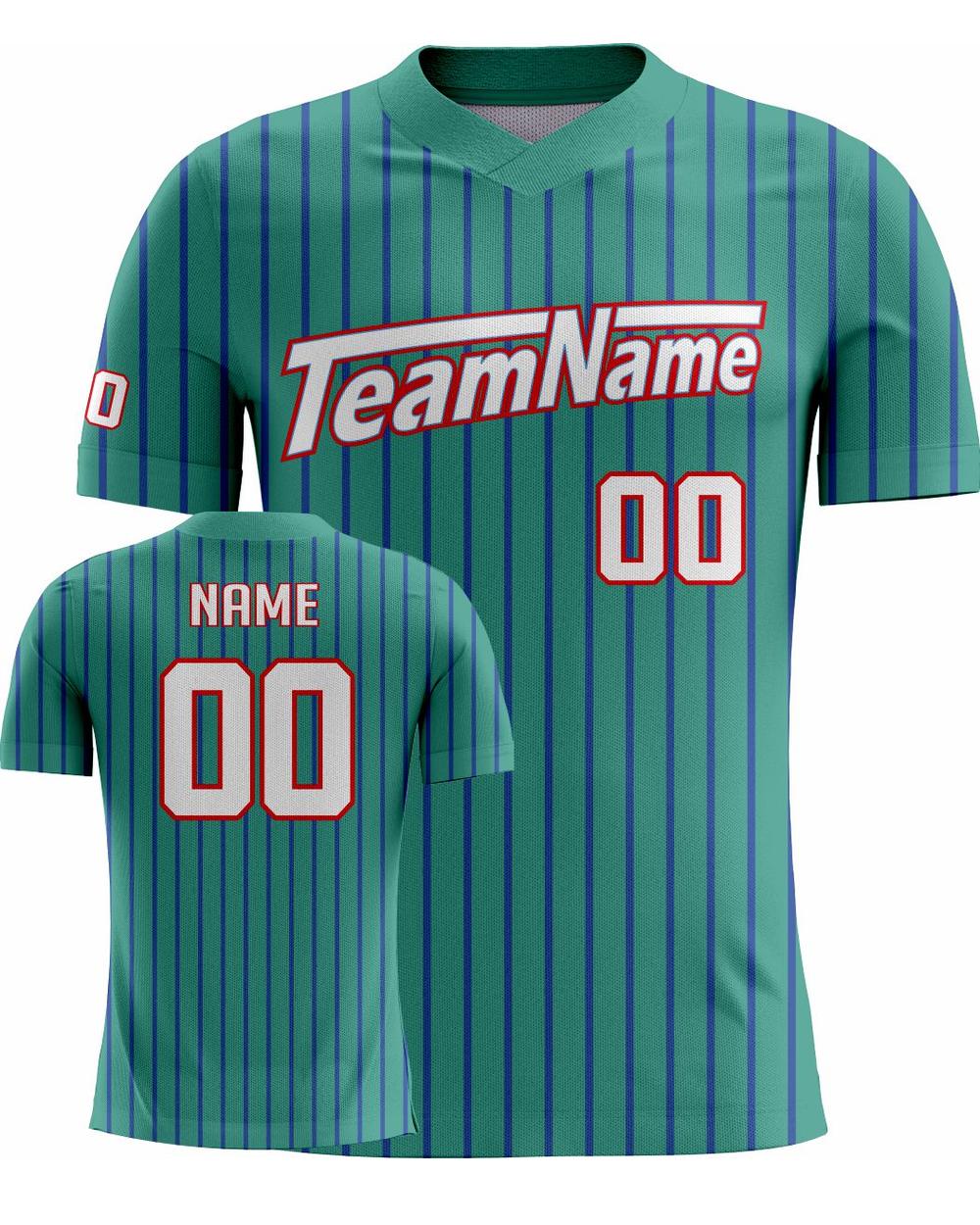 SportUniform V-Neck Lunge Sublimated Baseball Jersey, color: Teal
