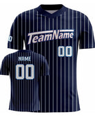 SportUniform V-Neck Lunge Sublimated Baseball Jersey, color: Navy