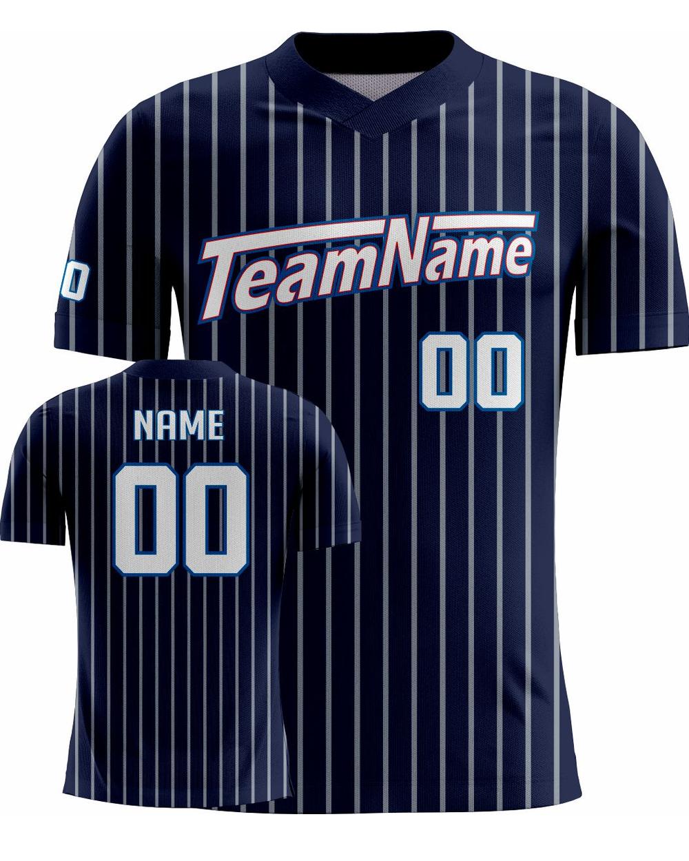 SportUniform Men's V-Neck Lunge Sublimated Baseball Jersey, color: Navy
