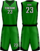 SportUniform Fastbreak Sublimated Basketball Uniform, color: Kelly/Black