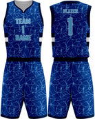 SportUniform Sublimated Basketball Uniform, color: Royal/Carolina Blue
