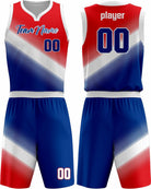 SportUniform Gazal Sublimated Basketball Uniform, color: Red/Royal