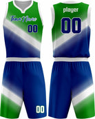 SportUniform Gazal Sublimated Basketball Uniform, color: Kelly/Royal