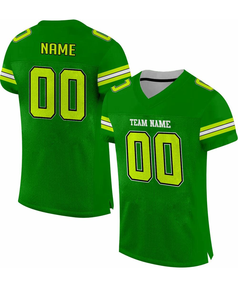 SportUniform Youth GOAT Sublimated Football Jersey, color: Kelly/Yellow