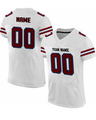 SportUniform GOAT Sublimated Football Jersey, color: White/Cardinal