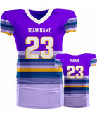 SportUniform Retro Sublimated Football Jersey, color: Purple/White