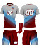 SportUniform Gazal Sublimated Soccer Uniform, color: Grey