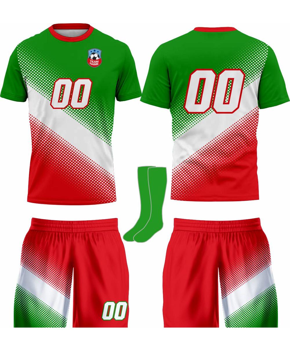 SportUniform Youth Gazal Sublimated Soccer Uniform, color: Kelly