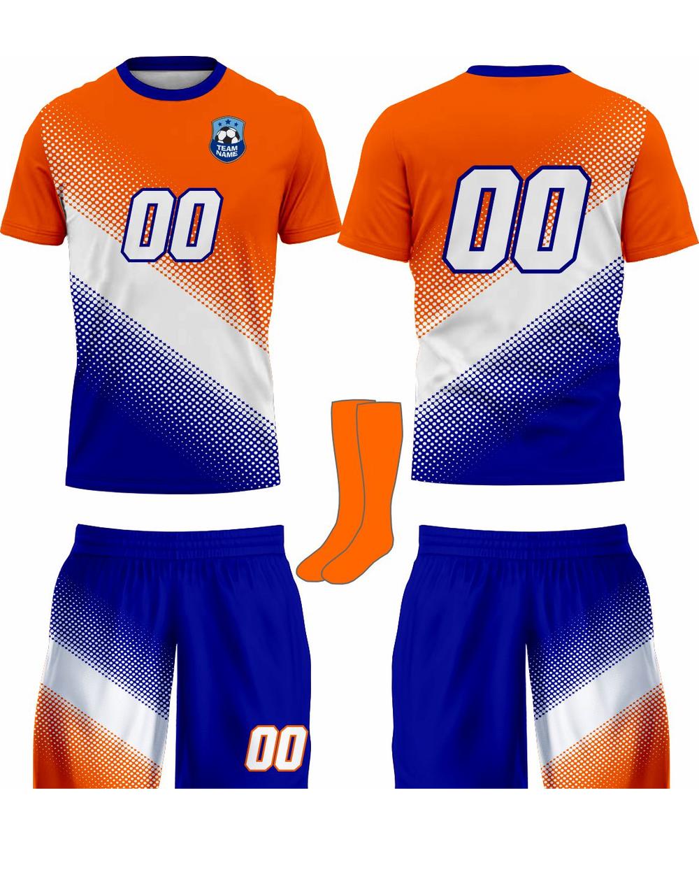 SportUniform Youth Gazal Sublimated Soccer Uniform, color: Orange