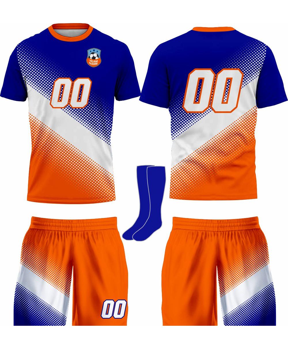 SportUniform Gazal Sublimated Soccer Uniform, color: Royal
