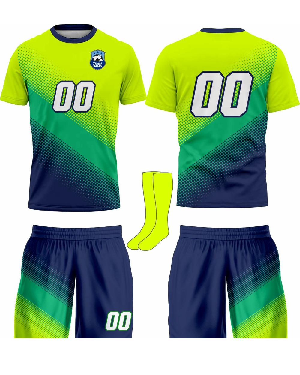 SportUniform Gazal Sublimated Soccer Uniform, color: Power Yellow