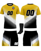 SportUniform Gazal Sublimated Soccer Uniform, color: Gold