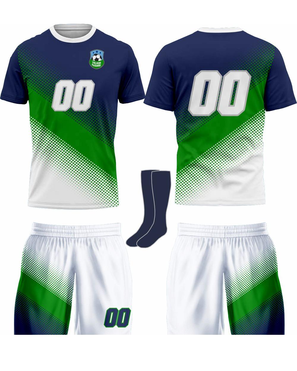 SportUniform Men's Gazal Sublimated Soccer Uniform, color: Navy
