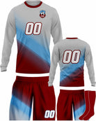SportUniform Gazal Sublimated L/S Soccer Uniform, color: Grey